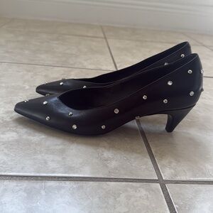 Maje studded kitten heels